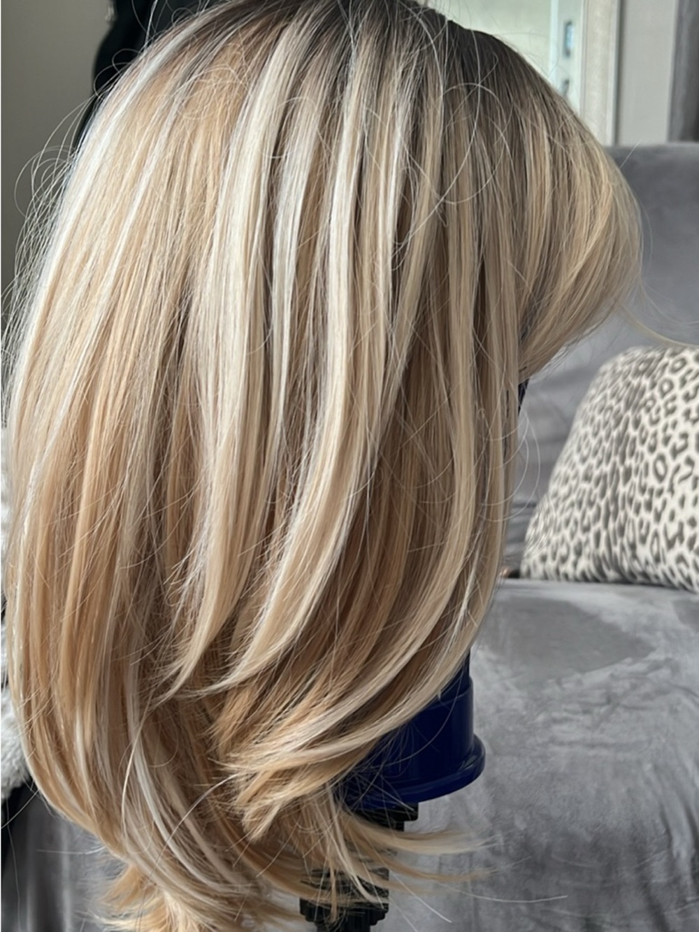 Blonde Ombre Wavy Lace cap Wig - Neutral Blonde